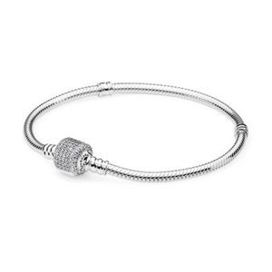 Pandora Bracelet with Signature Pavé Clasp